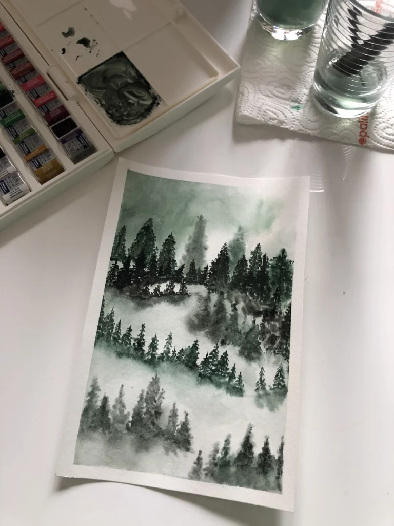 Watercolour painting